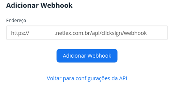 Criar Webhook